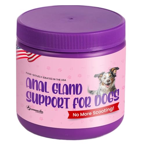 Anal Gland Chews for Dogs, Promotes Gut and Digestive Health, Scoot Stop Supplements, Prevents Infection, Fiber for All Dogs with Pumpkin, Apple Pectin, Bromelain, Duck Flavor, 120 Soft Chews