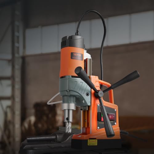 VEVOR Magnetic Drill, 1300W 1.6" Boring Diameter, 2922lbf/13000N 810 RPM Portable Electric Mag Drill Press, Drilling Machine for any Surface Home Improvement Industry Railway