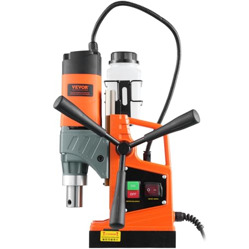 VEVOR Magnetic Drill, 1300W 1.6" Boring Diameter, 2922lbf/13000N 810 RPM Portable Electric Mag Drill Press, Drilling Machine for any Surface Home Improvement Industry Railway