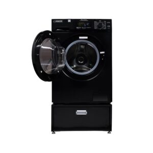 Equator All-in-one Washer Dryer Ventless FULLY BUILTIN 0-CLEARANCE 1.62cf/15lbs 110V 1400RPM with Pedestal + ADA (Black)