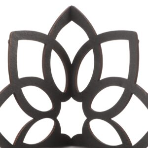 MAGICLULU Mandala Flower Shelf Wall Mounted Flower Plant Wall Display Shelf Decorative Wooden Floating Shelves for Living Room Bedroom Book Room Decor