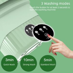 Portable Washer Machine Foldable Small Washing Machine, 10L Mini Washing Machine, 3 Modes Portable Washer Deep Cleaning of Underwear, Portable Washing Machine for Apartments, Travel, RV, Purple