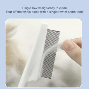 jyibinee Dog Flea Comb, Hair Comb, Long Handle Remove Flea Anti-Knotting Shedding Tool Cat Hair Grooming Comb for Pet L