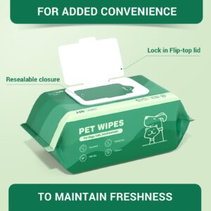 400 Unscented Dog Wipes for Paws and Butt Large Thick Puppy Wipes for Dogs Face and Body Dog Wipes Cleaning Deodorizing Cat Wipes Cleaning Fur and Butt Big Doggie Wipes Doggy Wipes Bum Dog Ear Wipes