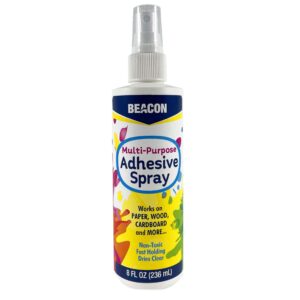 beacon fast-holding, non-toxic multi-purpose adhesive spray for diy enthusiasts, builders, teachers and more, 8-ounce