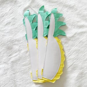 8inch Paper Pineapple Honeycomb Decorations 8pcs Tissue Party Pineapple Centerpieces Hanging Pineapple for Table Decor for Summer Tropical Hawaiian Beach Decor