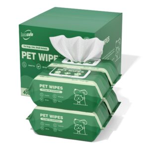 400 unscented dog wipes for paws and butt large thick puppy wipes for dogs face and body dog wipes cleaning deodorizing cat wipes cleaning fur and butt big doggie wipes doggy wipes bum dog ear wipes