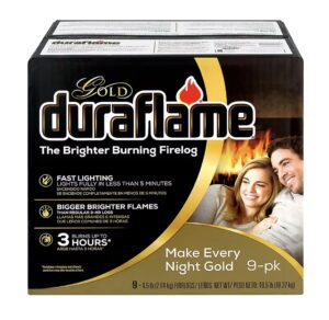 duraflame gold 4.5-lb. firelog, 9-pk. valpa products