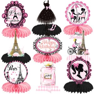 paris eiffel tower honeycomb centerpieces paris themed party decorations pink paris party honeycomb centerpieces for girls birthday baby shower weddings party favor supplies