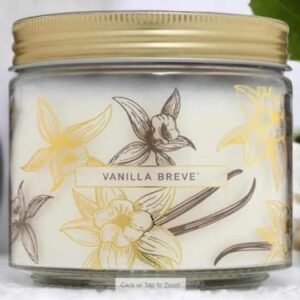 Vanilla Breve Luxury Candles - Luxurious Fragrances and a Long-Lasting Burn, Made with Natural Soy Wax and Essential Oils - Pack of 2