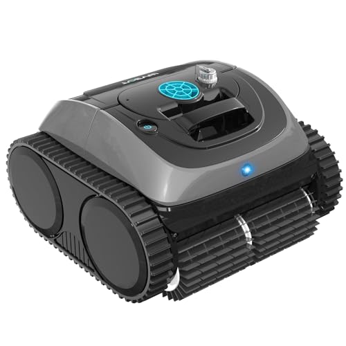 WYBOT Cordless Robotic Pool Vacuum, 140mins Runtime, Robotic Pool Cleaner with Upgraded Triple-Motor, Wall Climbing, Intelligent Route Planning, for Pools up to 1,614 Sq.ft