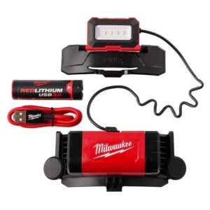 red lithium usb bolt hard hat headlamp (2118-21)