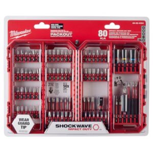 Milwaukee Shockwave Bit Kit w/ 80 Pcs - 48-32-4094