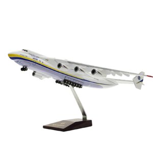 An-225 Aircraft Model 1:200 Scale 16.5” Replica Ukrainian Transport Plane An225 Model Plane Aircraft Model Cabin Can Open Children's Birthday Gift Resin Collectible Figurine