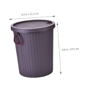 Holibanna Tea Dregs Drainage Bucket 2.11 Gallons Wastewater Barrel with Lid Office Tea Ceremony Bucket Plastic Tea Residue Filter Bucket Trash Can