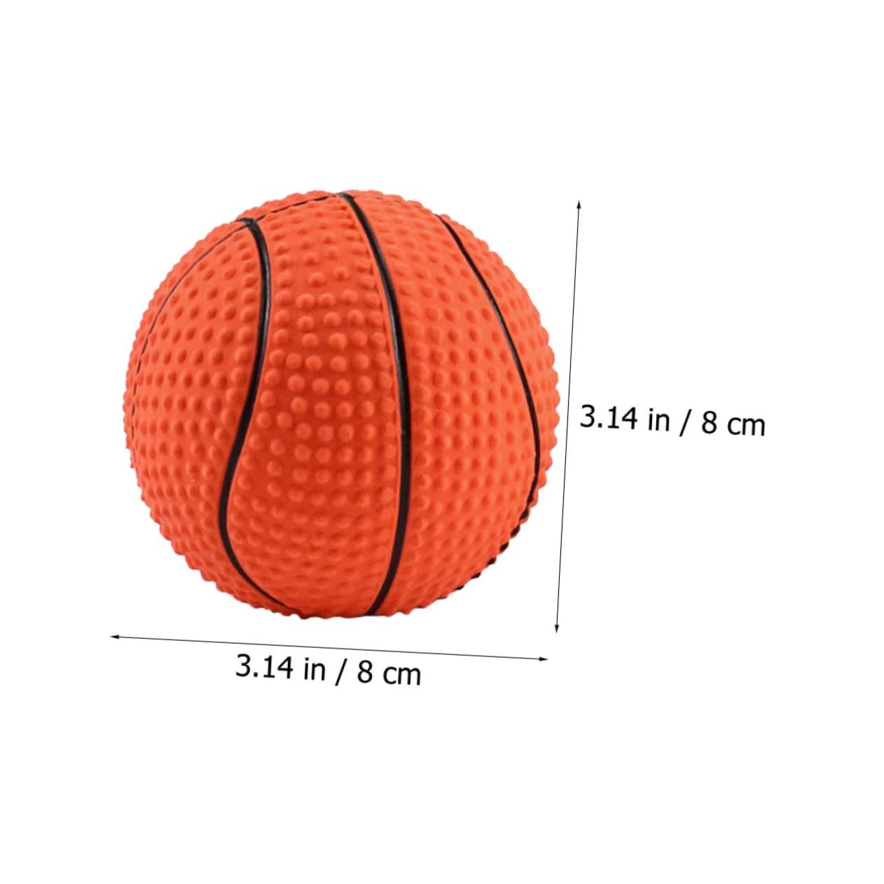 Housoutil 3pcs Pet Basketball Toy Dog Treat Toy Fetch Dog Toy Puppy Teething Toy Dental Chew Toy Dog Stuffed Toy Dog Squeaky Toys Puppy Eating Toy Pet Chewing Toys Emulsion Animal Dog Bite