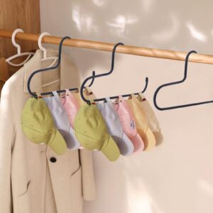 Hat Rack,Hat Organizer for Baseball Caps，2 Pack Metal Hat Holder for Closet,Baseball Cap Organizer Holds up to 20 Caps, Slip-Resistant Hat Hangers for Closet Storage