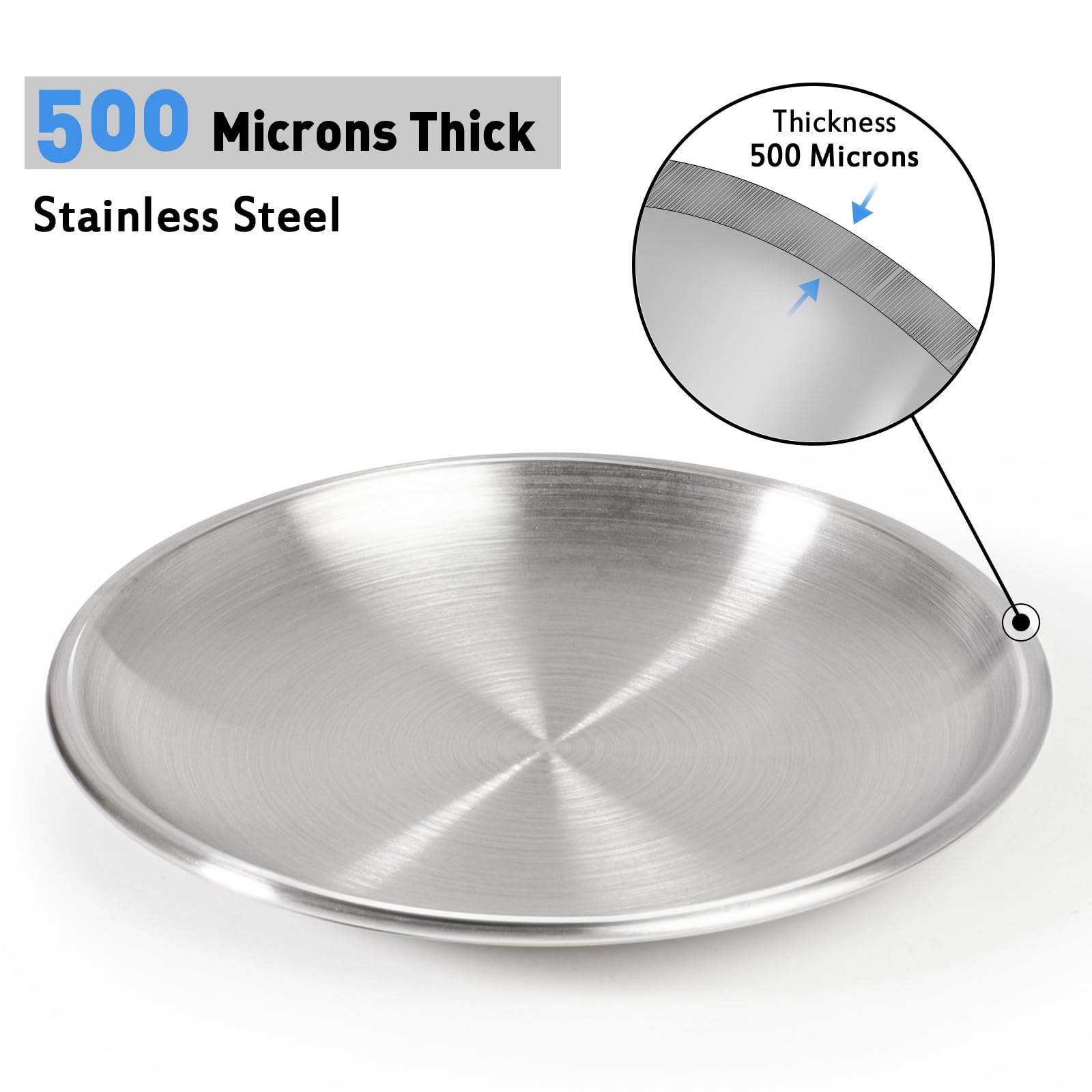 Stainless Steel Cat Dishes for Food and Water Bowls for Kittens and Baby Cats Small Pets Relief of Whisker Fatigue -2 Sets Shallow Style