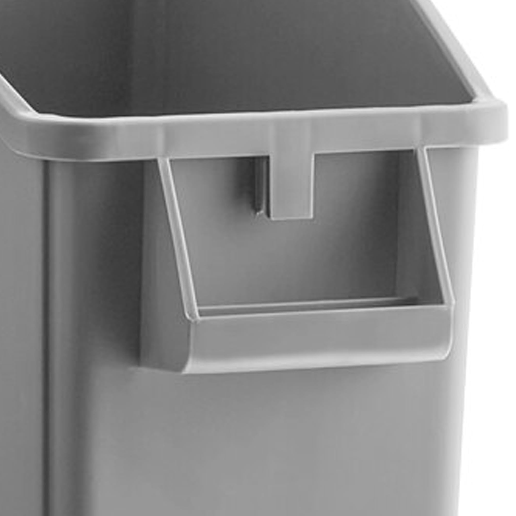 Mix.Home 23 Gallon Gray Slim Trash can Restaurant Trash can Commercial Trash can Tall Plastic Trash can Industrial Trash can Slim Trash cans for Kitchen Large Commercial Garbage cans