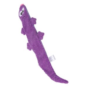 BORDSTRACT Interactive Squeaky Lizard Dog Toy, Engaging Chewable Fun for Dogs, Promotes Dental Health and Anxiety Relief(Purple)