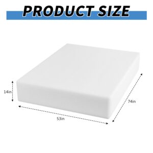 CL.HPAHKL Gel Memory Foam Mattress 14 inch Full Size Mattress with Removable Soft Cover Medium Firm Mattresses CertiPUR-US Certified/Bed-in-a-Box for Cool Sleep Relieving Pressure Relief