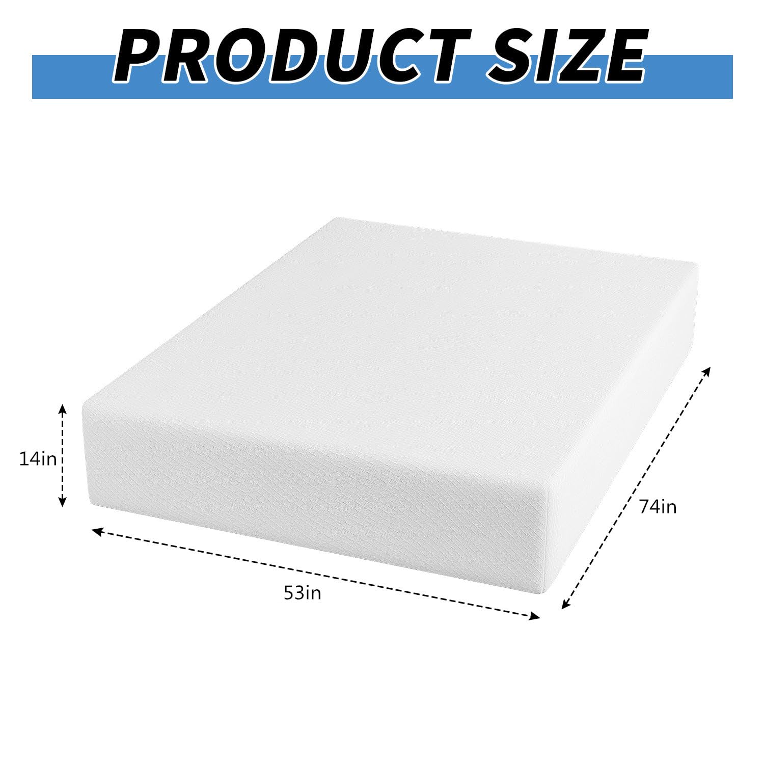 CL.HPAHKL Gel Memory Foam Mattress 14 inch Full Size Mattress with Removable Soft Cover Medium Firm Mattresses CertiPUR-US Certified/Bed-in-a-Box for Cool Sleep Relieving Pressure Relief