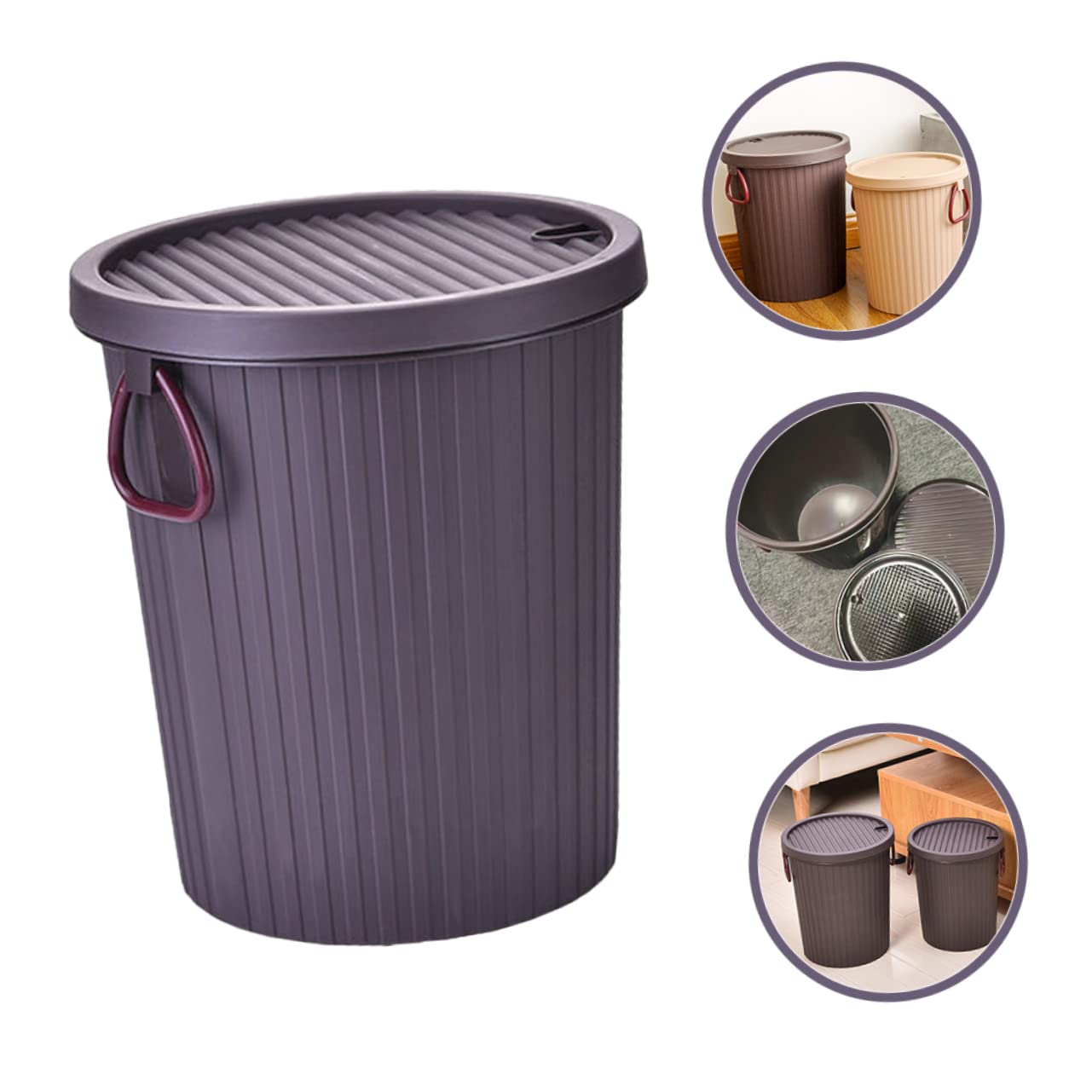 Holibanna Tea Dregs Drainage Bucket 2.11 Gallons Wastewater Barrel with Lid Office Tea Ceremony Bucket Plastic Tea Residue Filter Bucket Trash Can