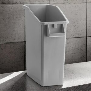 Mix.Home 23 Gallon Gray Slim Trash can Restaurant Trash can Commercial Trash can Tall Plastic Trash can Industrial Trash can Slim Trash cans for Kitchen Large Commercial Garbage cans