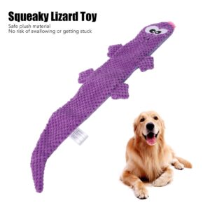 BORDSTRACT Interactive Squeaky Lizard Dog Toy, Engaging Chewable Fun for Dogs, Promotes Dental Health and Anxiety Relief(Purple)