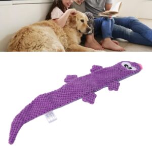 BORDSTRACT Interactive Squeaky Lizard Dog Toy, Engaging Chewable Fun for Dogs, Promotes Dental Health and Anxiety Relief(Purple)