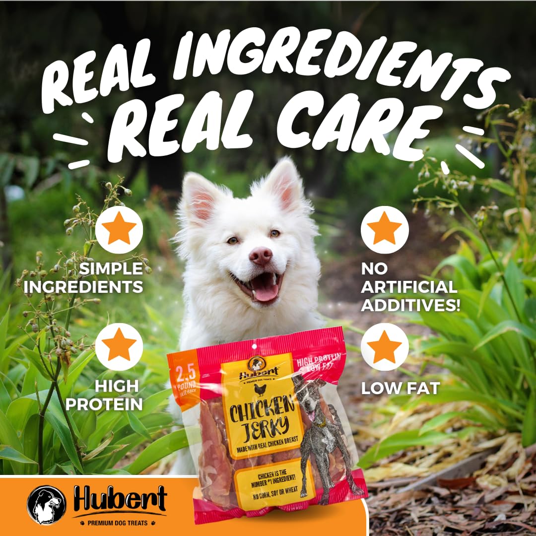 Hubert Pet Gourmet Duck & Sweet Potato Wraps Dog Treats - 2.5 lbs - USA Inspected - for Small & Large Dogs