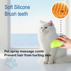 Cat Steam Brush For Shedding, Grooming Tool for Cats and Dogs with Steam Function, Massage, and Shedding Hair Removal - Ideal for Pets, Featuring Weighted Blanket Technology, Hair Brush