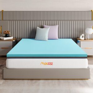 Maxzzz 4 Inch Full Size Mattress Topper, Gel Memory Foam Mattress Topper, CertiPUR-US Certified, 74 * 54 inches.