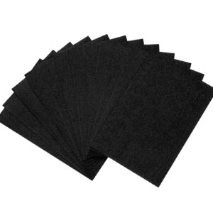 simetufy 12 pcs black felt fabric for crafts, 8 x 12 inch black felt sheets 1 mm thick, acrylic sheets art and craft material, soft felt sheets for crafts, sewing