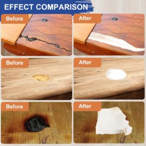 Wood Filler, Wood Putty, Wood Putty Filler Paintable, Stainable & Quick Drying Quickly Repair Any Broken Holes, Cracks, Chips and defective Wooden Furniture Outdoor Wood Repair Kit (White，9.87 Ounce)