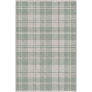 Well Woven Apollo Flatwoven Plaid Green 3'3" x 5' Area Rug