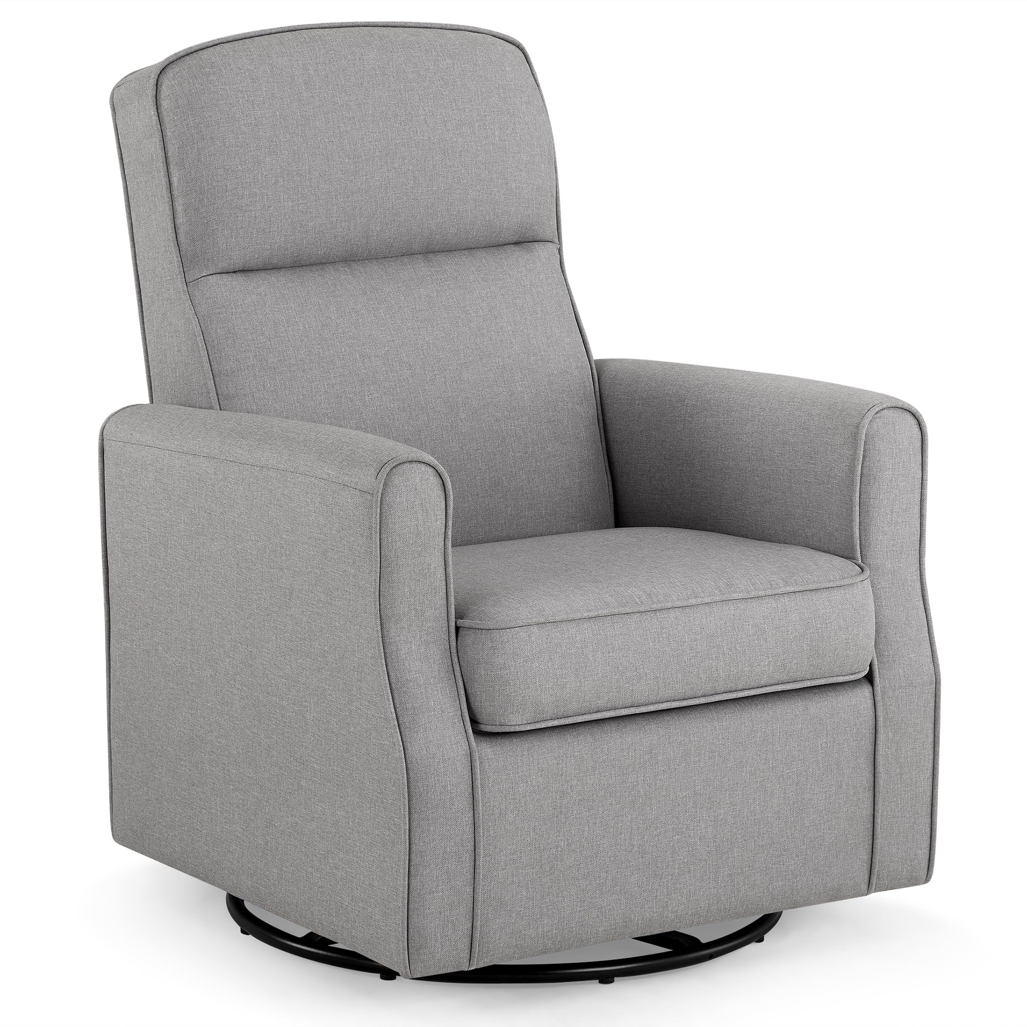 Delta Children Blair Slim Nursery Glider Swivel Rocker Chair, French Gray