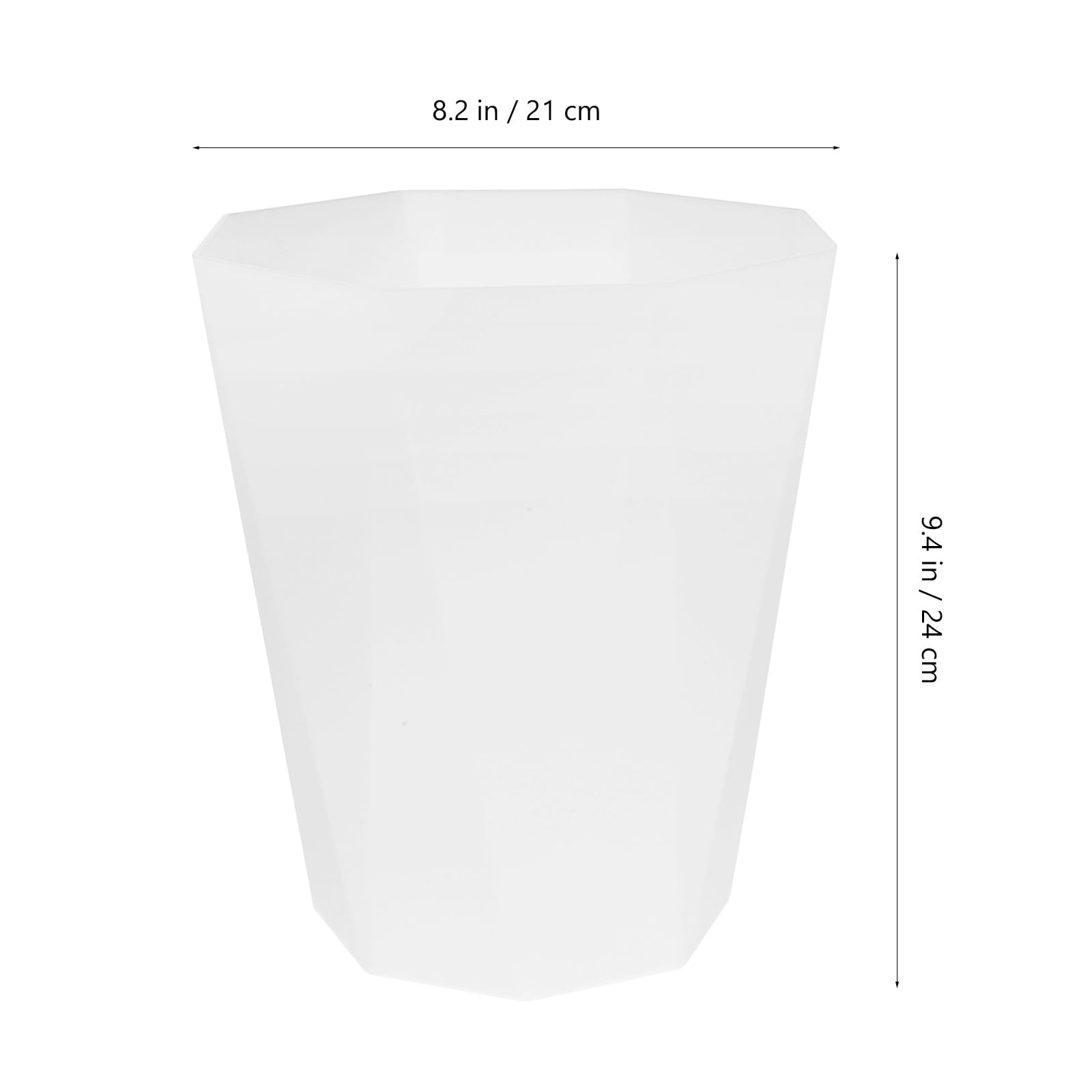 BESTOYARD Large Trash Can Bathroom Waste Can Open Trash Can Hotel Garbage Bin Rubbish Container Trash Basket Kitchen Waste Bin Garbage Ashbin Waste Basket Mini Laundry Tub Office White