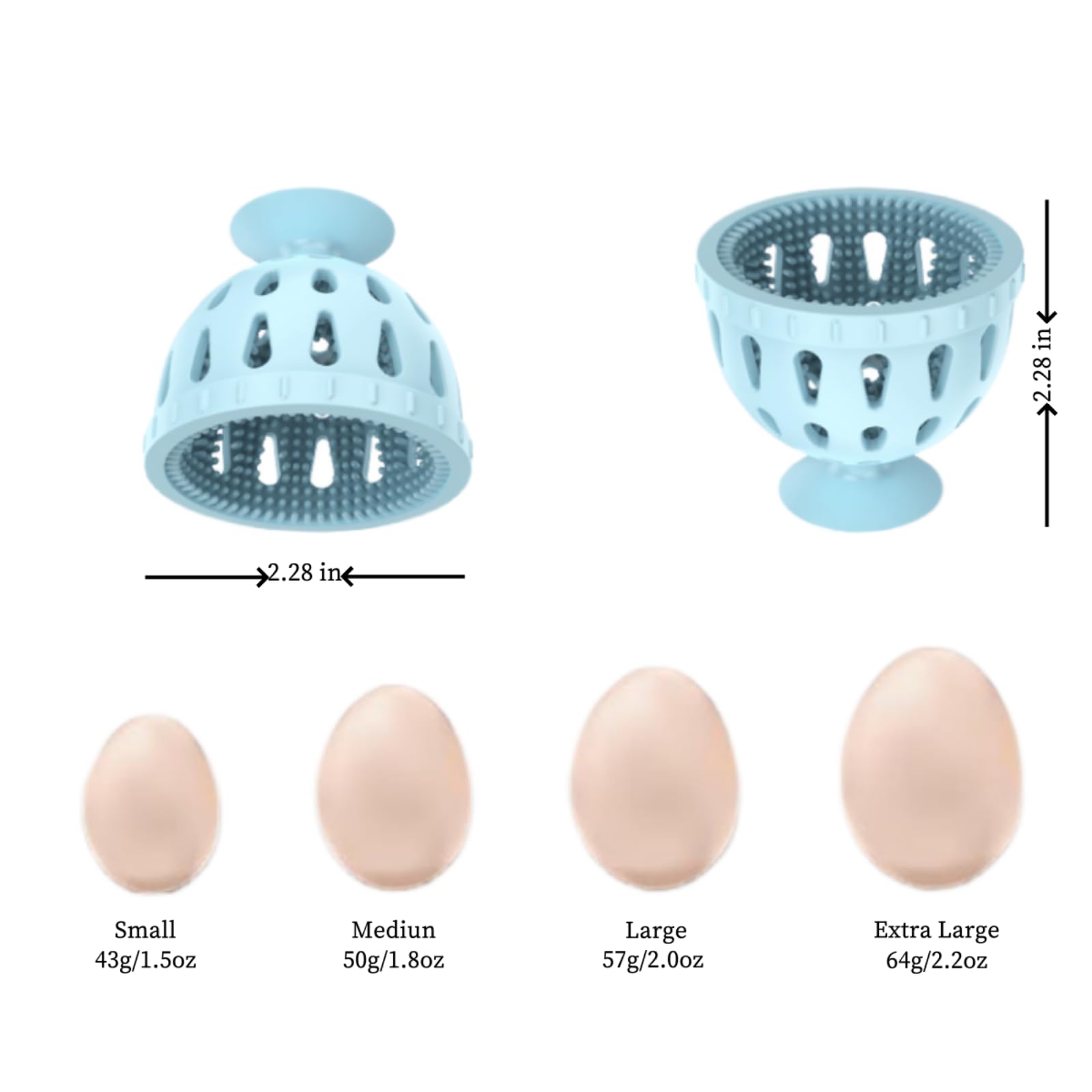 Egg Washer for Fresh Eggs, Silicone Egg Cleaner for Fresh Eggs, Reusable Egg Scrubber for Fresh Eggs, Multifunctional Vegetable/Egg Brush, Simple and Convenient, Easy to Clean(2 Pack, Brown)