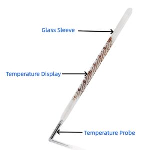 ℉ Oral Thermometer for Adults and Kids 2PCS - Glass Thermometer for Rectal Temperature - Accurate Easy Reading by HARIKA LIFE