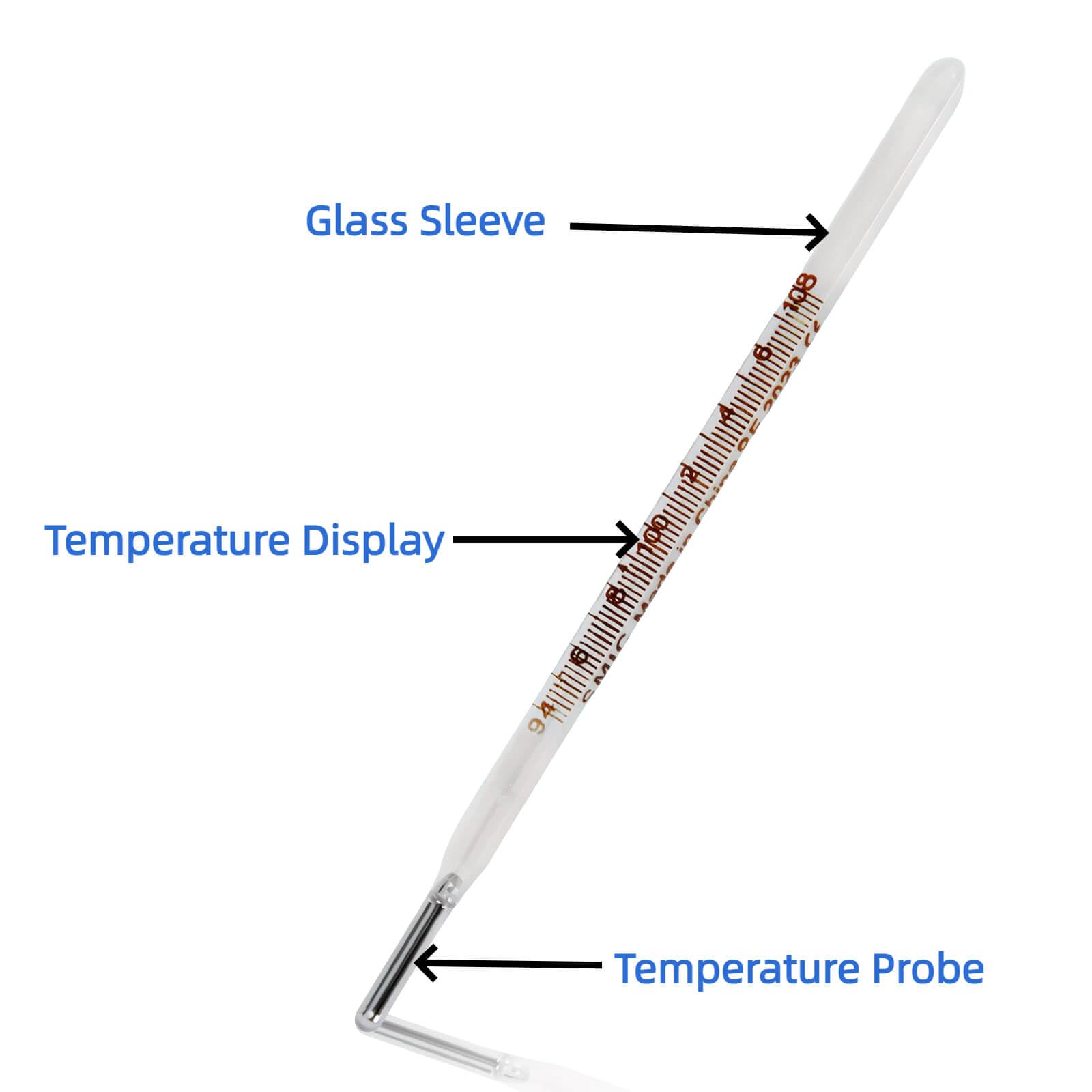 ℉ Oral Thermometer for Adults and Kids 2PCS - Glass Thermometer for Rectal Temperature - Accurate Easy Reading by HARIKA LIFE