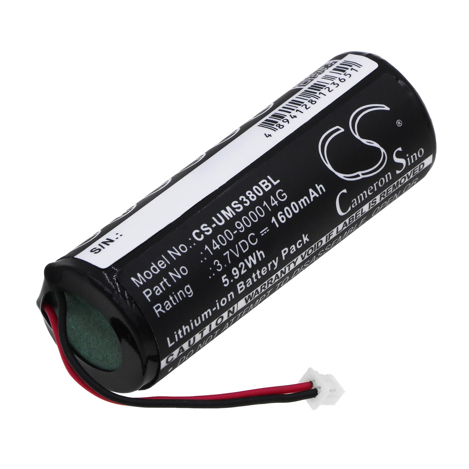 Battery for Unitech MS380 MS380-CUPBGC-SG, Replacement for 1400-900014G Battery