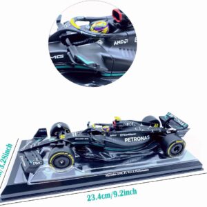 HTLNUZD 2023 New 1/24 F1Mercedes AMGW14#44 for Lewis Hamilton 1:24 Formula One F1W14#44 Alloy Racing Die Cast Car Static Adult Collection Model