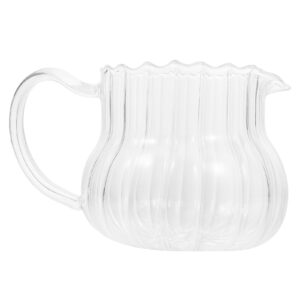 small milk jug crystal jug glass milk jug milk and cream pitcher formula container gravy pitcher latte art pitcher coffee frothing cup clear glass cups sauce pitcher seasoning mini