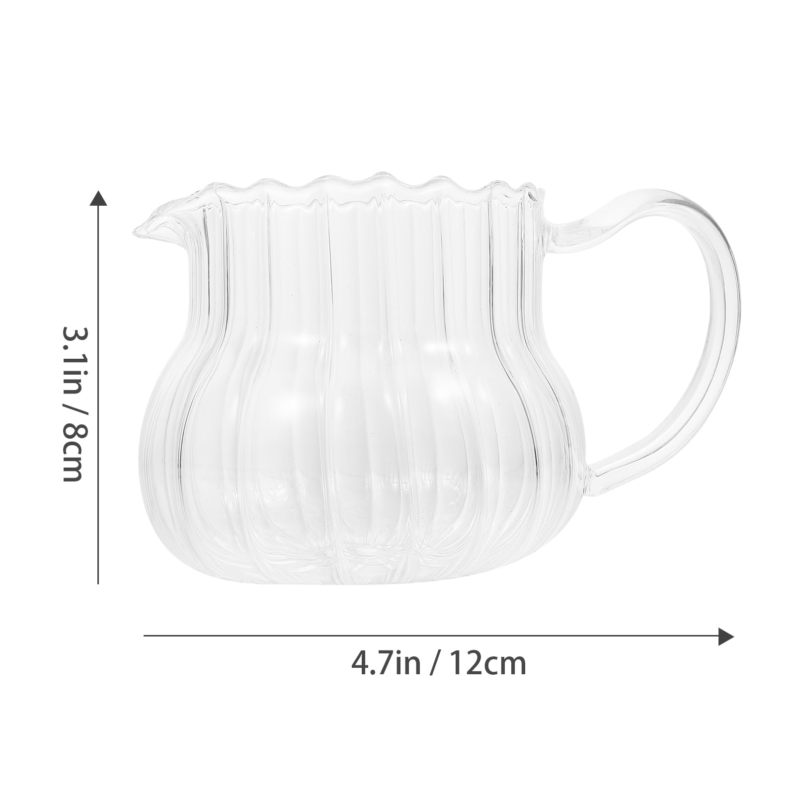 Small Milk Jug Crystal Jug Glass Milk Jug Milk and Cream Pitcher Formula Container Gravy Pitcher Latte Art Pitcher Coffee Frothing Cup Clear Glass Cups Sauce Pitcher Seasoning Mini