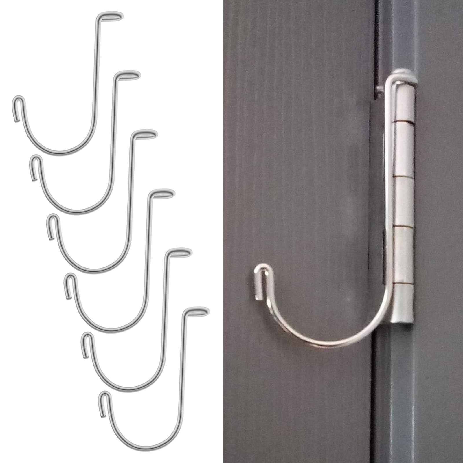 GGTE 6 Pack Door Pin Hinge Hanger, Multifunctional Door Hanger Hook, Over The Door Hooks, Hang Just About Anything You Can Imagine