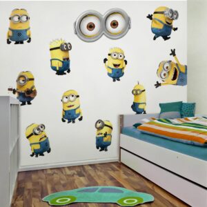 Despicable Me Minions Peel and Stick Wall Decals for Kids Room Decor