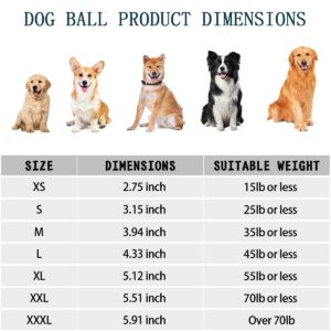 KKBDOO Squeaky Ball for Dogs, Interactive Dog Toys for Boredom, Pet Toys for Dogs, Fun Engaging Sounds Wiggle Ball, Active Rolling Ball Dog Toys for Small Dogs-2.75 inch