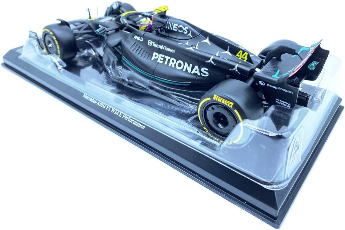 HTLNUZD 2023 New 1/24 F1Mercedes AMGW14#44 for Lewis Hamilton 1:24 Formula One F1W14#44 Alloy Racing Die Cast Car Static Adult Collection Model