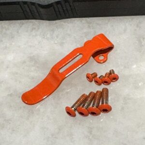 Orange Pocket Clip & Torx Screws For Streamlight Wedge 88810 88811 Flashlight